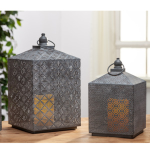 2025 Unique New Square <b>Moroccan</b> Candle Holder <b>Lanterns</b> for Table and Floor Home Decorations - Product Image 2