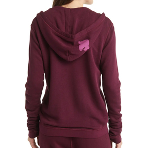 Plain Hoodie Fleece Zip-up Heavyweight Thick Winter mujeres moda sudaderas con capucha - Product Image 3