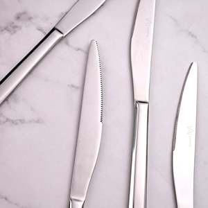 Set of 4 Smooth <b>Slice</b> <b>Knives</b> Stainless Steel Blades - Product Image 3