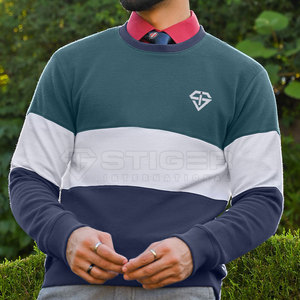 Custom Design Men's Crew Neck Pullover <b>Sweatshirt</b> Winter Plain Dyed <b>Fleece</b> Wholesale Hip Hop Street Wear Top Hoodies <b>Sweatshirts</b> - Product Image 3