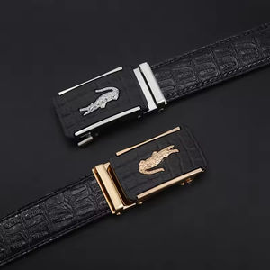Mens Cow Hide <b>Leather</b> Belts Steel Buckle Waterproof Breathable High Quality Luxury OEM Customizable Custom Brand All Season - Product Image 2