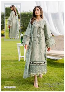 Colección Exclusiva de Trajes Dupatta Mal Mal con Estampado de Diseñador, Kurta de Rayón Pesado Multicolor para Mujer, Venta al por Mayor - Product Image 6