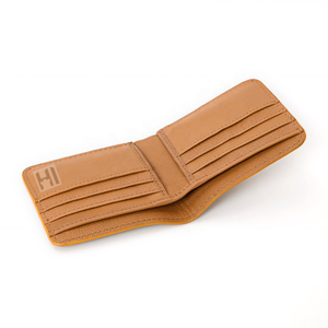 กระเป๋าสตางค์หนังวัวแท้ทรงสามพับแบบวินเทจ OEM ป้องกัน RFID ลายดอกไม้สไตล์ตะวันตกสำหรับฮิปสเตอร์ - Product Image 5
