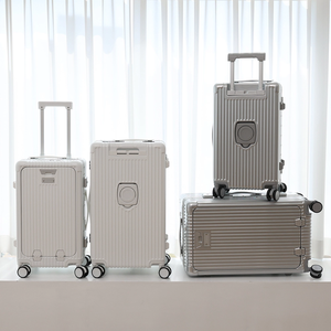 Vergia Carrier Smart <b>Luggage</b> 4-<b>Wheel</b> Durable Aluminum Frame Suitcase with USB Port Scale Handle and TSA Lock (20" 24" 28") - Product Image 4