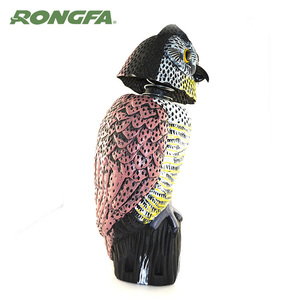 Pájaro espantapájaros cabeza giratoria sonido búho merodeador señuelo protección repelente plagas espantapájaros - Product Image 5