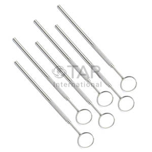 Stainless Steel Dental Teeth <b>Inspection</b> <b>Mirror</b> #5 Handle Oral Examination Dentistry Orthodontic Dental Medic Instruments - Product Image 6