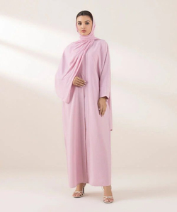 El más nuevo Tipo precio al por mayor musulmán Abaya Jilbab Overhead 2 piezas mujeres Abaya Juba OEM ODM servicio personalizado 2025 mejor - Product Image 1