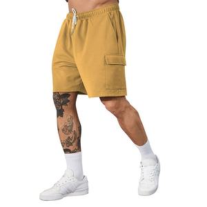 Shorts pour hommes de haute qualité 100% coton éponge française Logo personnalisé survêtement décontracté grande taille shorts pour hommes - Product Image 5