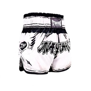 Pantalones Cortos de Boxeo Profesionales de Muay Thai, Modelo Superior, Hechos a Medida, Diseño con Logotipo, Satén Cómodo, Transpirable, de Secado Rápido, Unisex - Product Image 5