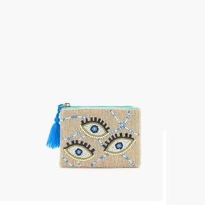 Colorful Seed Beads Beaded Embroidery <b>Mini</b> Coin <b>Pouch</b> Elegant Beaded Seed Beads Coin <b>Pouch</b> With Stylish Design - Product Image 2