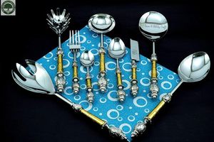 Juego de Cubiertos de Acero Inoxidable 304 de 6 Piezas, de Primera Calidad, Ecológico, Moderno y de Lujo, para Restaurantes y Cenas Ocasuales - Product Image 4