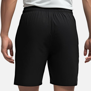 Pantalones Cortos Bermuda Negros para Hombre con Estampado Blanco Never Give Up, Cintura Elástica, Casuales, de Algodón - Product Image 3