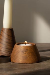 Bougeoir en bois décoratif pour la maison bougeoir en bois au design antique pour le bougeoir en bois le plus vendu au meilleur prix - Product Image 2