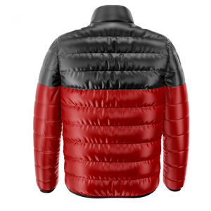 Veste matelassée bicolore personnalisée pour hommes, tenue de sport longue et chaude pour l'hiver avec duvet, état neuf directement du fabricant - Product Image 3