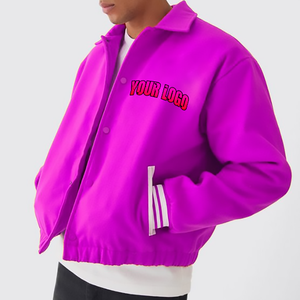 2026 Men's Custom <b>Vintage</b> <b>Varsity</b> <b>Jacket</b> Winter High Quality Leather Sleeves Letterman Breathable Waterproof Embroidery Front - Product Image 6