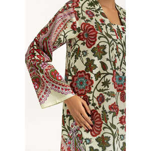 ชุดเซ็ตผ้าเครปพิมพ์ลายโบฮีเมียน คอสแควร์ รุ่น IPST-44990 ไซส์ XS ชุดสองชิ้นสำหรับฤดูใบไม้ผลิ/ฤดูร้อน ขั้นต่ำสั่งซื้อ 2 ชิ้น - Product Image 2