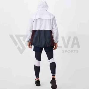 Chaqueta de lluvia de invierno personalizada para hombre, abrigo de lona a prueba de viento con cremallera y logotipo frontal de talla grande, impermeable, estilo de calle estándar - Product Image 3