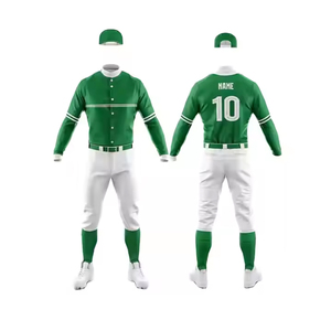 Dernière haute qualité USA taille blanc Baseball uniforme personnaliser impression maille respirant impression boutonné Baseball Jersey - Product Image 5