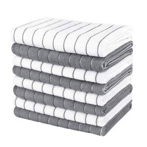 Superventas personalizado 100% algodón rayas francesas paños de cocina de golf de algodón juegos de toallas tejido de gofres de algodón - Product Image 1