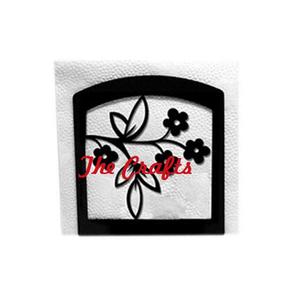 Ensemble de deux porte-serviettes de taille personnalisée en fer noir couleur porte-mouchoirs pour la maison hôtel vaisselle utilisation - Product Image 2