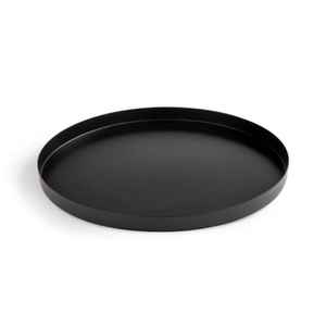 Modern Matte Black round Metal Serving <b>Tray</b> for Hotels and Events New Arrival Decorative <b>Tray</b> - Product Image 5