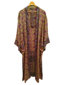 Camisa de Playa, Kimono de Seda para Mujer, Multicolor, Suave, Ropa de Casa, Blusa de Seda Multicolor, Kimono Corto Tipo Túnica - Product Image 6