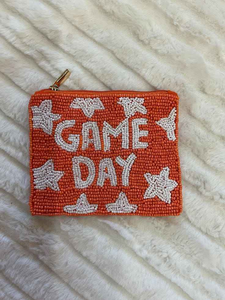 Porte-monnaie en toile bleue fait main avec broderie de perles en forme d'œil maléfique, forme rectangulaire - Product Image 5