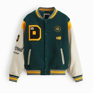 แจ็คเก็ตวาร์ซิตี้คุณภาพสูง LAYENNE สำหรับผู้ชาย ปักด้วยไหมเชนิลล์ แขนหนัง แจ็คเก็ตเบสบอลแบบกำหนดเอง แจ็คเก็ตวาร์ซิตี้ตัวอักษร - Product Image 3