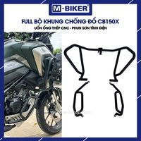 Protector de Manillar Superior e Inferior Antivuelco para Motocicleta CB150X, Brazo Oscilante de Alta Calidad, Procesado con CNC, M-Biker Vit Nam, Hecho en Vietnam