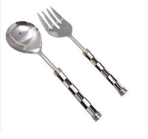 Ensemble de serveur à salade Design de feuilles pour les fêtes de mariage à l'hôtel et au restaurant - Product Image 6