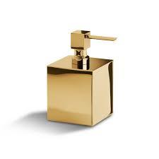 Proveedor de dispensador de jabón de metal Diseño elegante Hecho a mano Nuevo jabonera Forma cuadrada Contenedor de jabón de lujo con chapado en oro - Product Image 6
