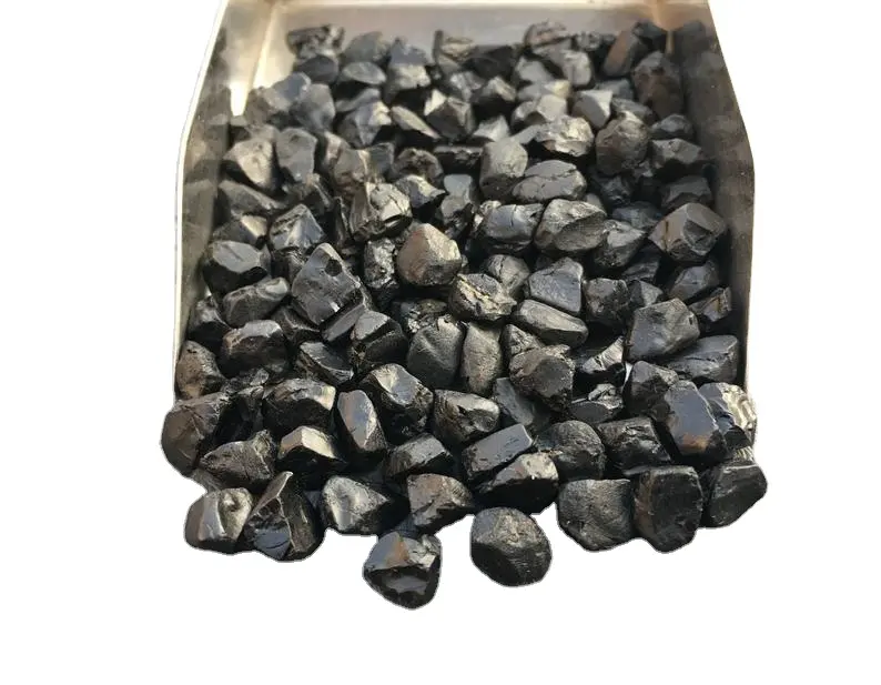 Qualità di alta qualità 50 pezzi spinello estratto di terra naturale ruvida nera che fa gioielli grossista di pietre preziose sciolte