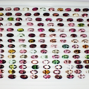 Belle tourmaline naturelle de qualité AAA avec pierre précieuse en vrac au lustre AAA parfaitement calibrée taille 7*5mm pour la fabrication de bijoux - Product Image 3