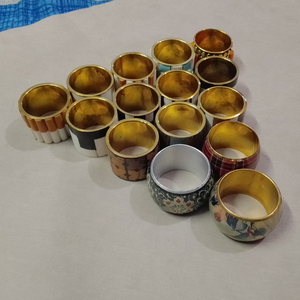 New Style <b>Resin</b> & Multi Color Round Shape Napkin <b>Ring</b> Set Restaurant Tableware Dinnerware Used Best Design home and kitchen - Product Image 5