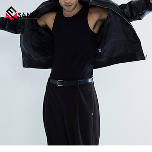 Precio de fábrica 220gsm 100% algodón camiseta sin mangas de gimnasio de secado rápido transpirable de punto logotipo personalizado en blanco liso sin mangas hombres de talla grande - Product Image 5