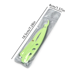 Rasoir traditionnel de couleur différente manuel salon de coiffure boutique couteau coupe rasage rasoir sourcil tête cheveux droits par ANAAIF - Product Image 6