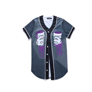 Camiseta de béisbol con diseño deportivo para hombre, ropa deportiva personalizable, material suave, con estampado allover, por sublimación, OEM - Product Image 6