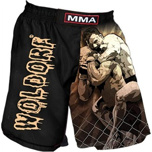 Short MMA imprimé pour hommes et jeunes Taille élastique avec cordon de serrage Léger et respirant pour l'entraînement - Product Image 4