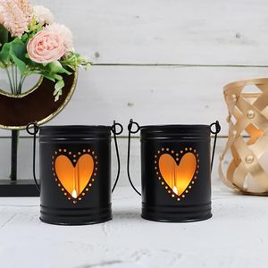 Modern Design Home Decorative Candle Holder Metal in Iron Candle Stand Hot Selling <b>Black</b> Powder Coating Hanging Candle <b>Lantern</b> - Product Image 3
