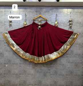 Lehenga Choli Étnico para Mujer, Diseño Tradicional Azul de Algodón, con Relieve, Listo para Usar, en Stock, Mejor Precio al por Mayor - Product Image 3