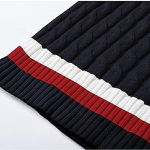 Pulls en tricot décontractés de printemps à col rond pour hommes de haute qualité couleur unie vente en gros Anti-rétrécissement avant Logo motif décoration - Product Image 4