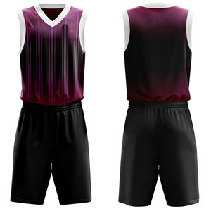 Uniforme de baloncesto personalizable para hombre, tendencia superior, nueva moda con tela duradera de alta calidad y tecnología de impresión Premium - Product Image 3