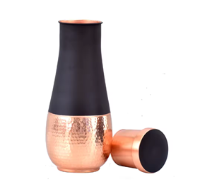 Eco-Friendly Copper Water <b>Jug</b> Sports Style Free Sample Carafe Lid New Design Big Size Bedside <b>Jug</b> for Bedroom Good Health - Product Image 3