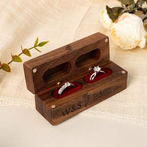 Caja de Anillos de Madera Maciza de Primera Calidad |   Calidad Duradera Hecha a Mano |   Suministro al por Mayor - Product Image 2