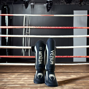 สนับแข้งสำหรับฝึกชกมวยแผ่นป้องกันขา MMA แผ่นป้องกันหน้าแข้งสำหรับฝึกชกมวยคุณภาพระดับพรีเมียม - Product Image 1