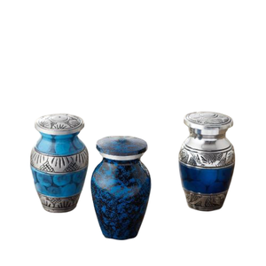 Urne de crémation en métal violet nouveau Vase de forme ovale Art déco pour le stockage des cendres adultes bébés animaux de compagnie sac noir Vase de sol fonctionnel - Product Image 5