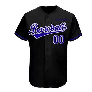 Uniforme de Béisbol de Alta Calidad, Transpirable, de Secado Rápido, 100% Poliéster, Diseño Sólido, Venta al Por Mayor a Bajo Precio - Product Image 4