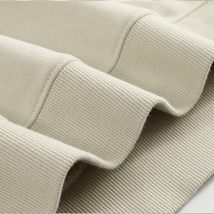 Sweats à capuche unis en coton épais 400gsm pour hommes, broderie de logo personnalisé pour l'hiver, sweats à capuche épais vierges à impression bouffante sans ficelle - Product Image 5