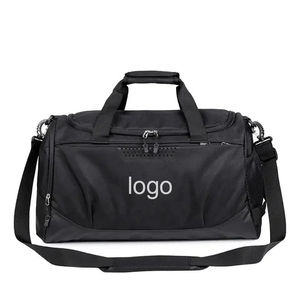 Logo personnalisé de haute qualité sac polochon de sport Simple Polyester imperméable sac d'équipe fermeture éclair suspendue pour voyage Gym Style de mode - Product Image 1