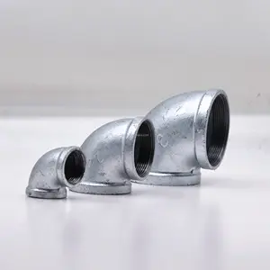 Wholesale Galvanized Black Malleable Iron Pipe Fittings With Heavy Durty BSP NPT THREAD